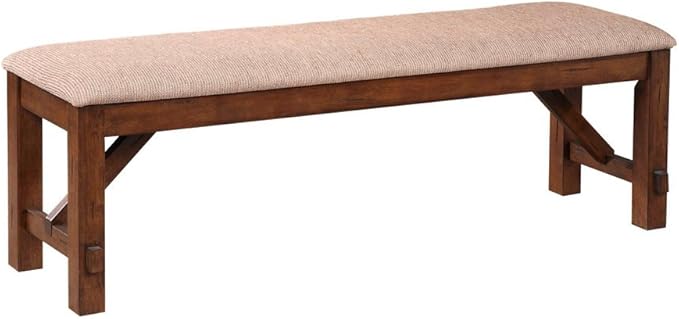 Roundhill Furniture Karven Solid Wood Dining Bench