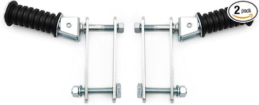Dual Sport Enduro - Folding Passenger Foot Pegs - 10mm - Fits Honda XR400R XR400 XR650L XR650R XR650 - Dirt Bike Motocross Swingarm Mount