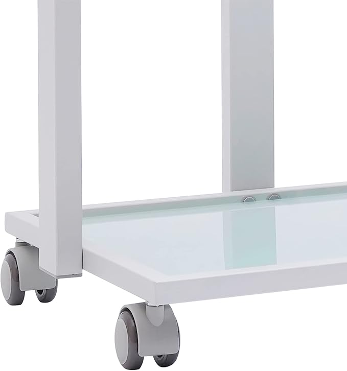 3 Tier Cart Rolling Storage Cart with 4 Universal Wheels Metal Glass Hair Beauty Salon Spa Treatment Serving Cart Bar Dining Room Kitchen Tea Wine Holder Display Serving Cart Furniture Home