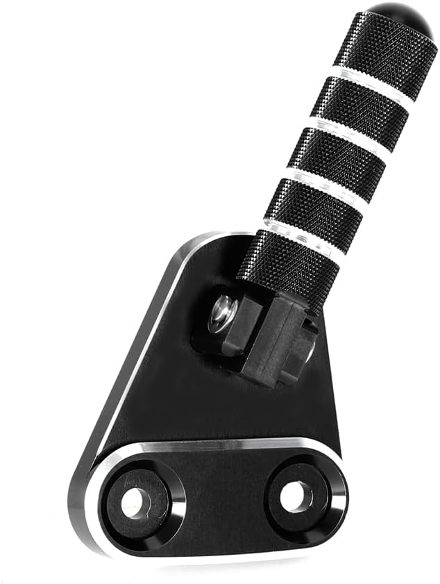 SUPER CUB C125 CNC Rear Folding Step Passenger Footrest Pedal Pegs Compatible with Super Cub 125 JA48 JA58 2018-2024 (Black)