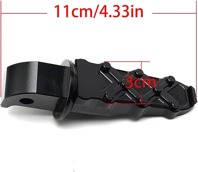 Compatible With 2025 Ninja 500 SE Ninja 650 400 1100 SX 2017-2025 2026 ZX4RR ZX4R ZX6R ZX10R ZH2 CNC Motorcycle Passenger Footrests Folding Rear Foot Rest Pedal Foot Pegs (Red)