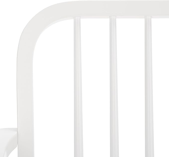 SAFAVIEH Home Collection – Lucilia Spindle Bench, White Solid Wood Entryway or Dining Bench, Windsor Style Seating (BCH8501B)