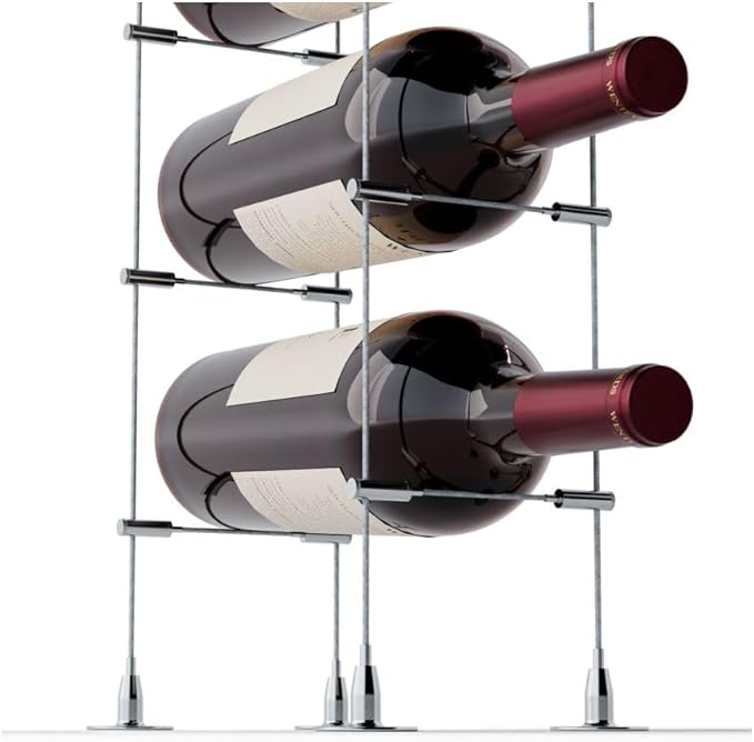 Cable Wine Racking System - Floor to Ceiling Wine Storage by Wine Stash
