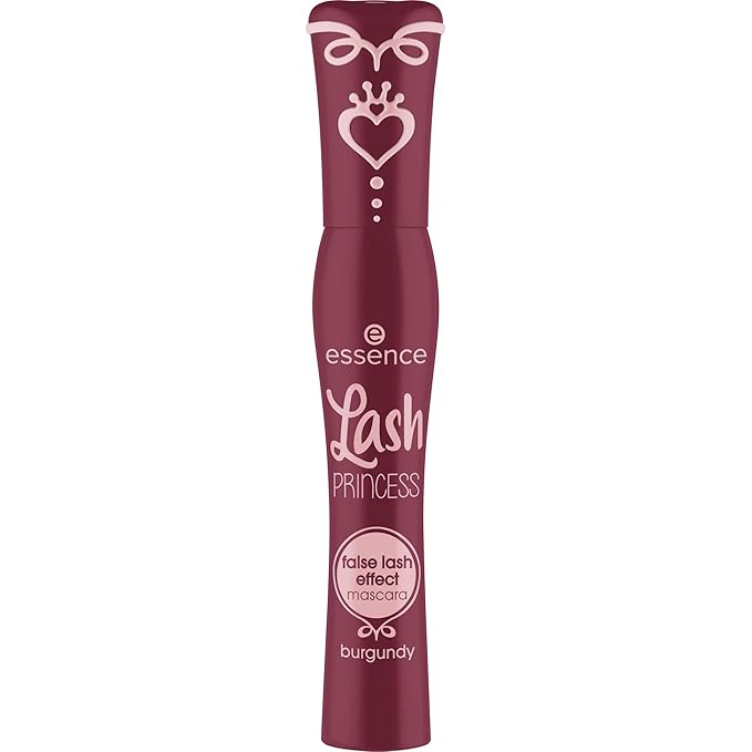 essence | ラッシュ プリンセス 偽まつげ効果 マスカラ バーガンディ | ボリューム＆ロングマスカラ 円錐形ファイバーブラシ | ヴィーガン＆クルエルティフリー
