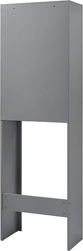 Crosley Furniture Tara Over The Toilet Storage Cabinet and Bathroom Organizer with a Drawer and Shelves, Vintage Gray