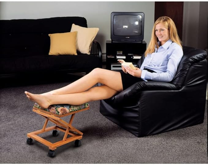 Footrest Adjustable Fold-A-Way Tapestry