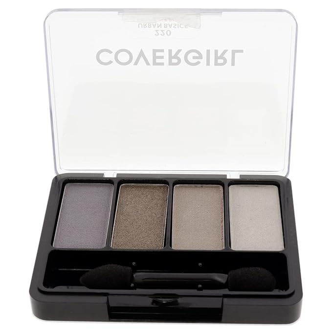 COVERGIRL アイエンハンサーズ 4色アイシャドウ アーバンベーシック (パッケージは変更される場合があります), 1個