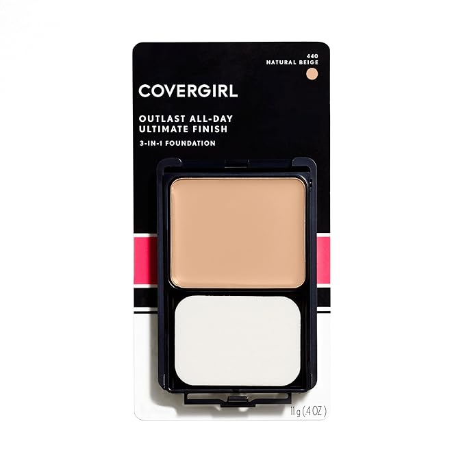 COVERGIRL Outlast All-Day アルティメット フィニッシュ ファンデーション、ナチュラルベージュ、0.4オンス (1個パック)