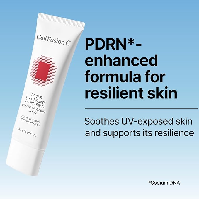 Cell Fusion C Laser UV Defense Sunscreen SPF 50, PDRN Sunscreen, Lightweight & Soft Matt Finish, Oxybenzone Free, Korean Skin Care, 50ml / 1.69 fl.oz