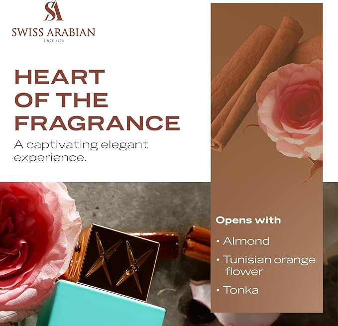 Swiss Arabian Shaghaf Oud Tonka - Vanilla Perfume with Warm Amber Fragrance - Earthy and Woody Allure - Enchanting Fusion of Arabic Perfume - 2.5 oz