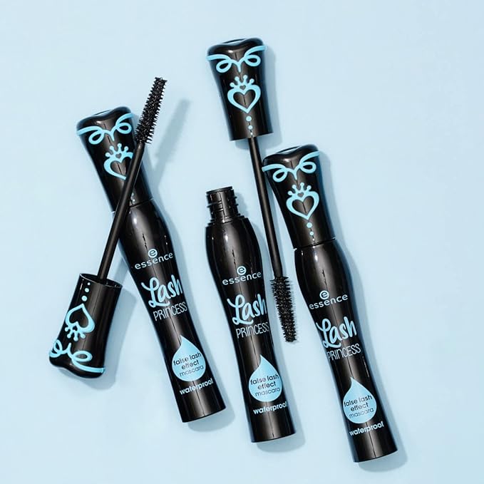essence | ラッシュプリンセス ウォータープルーフマスカラ | ヴィーガン & クルエルティフリー | パラベン・マイクロプラスチック粒子不使用（3個パック）