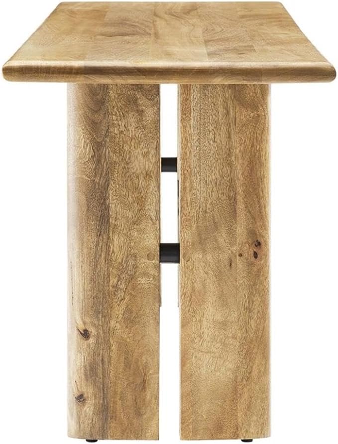 Modway EEI-6344-OAK Amistad 58" Wood Bench, Oak