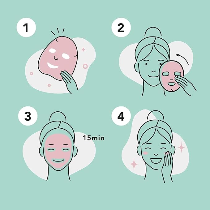 Celavi Essence Facial Sheet Face Mask Variety Set Classic Authentic Korean Moisturizing Skincare (Variation 1, 12 Count (Pack of 2))