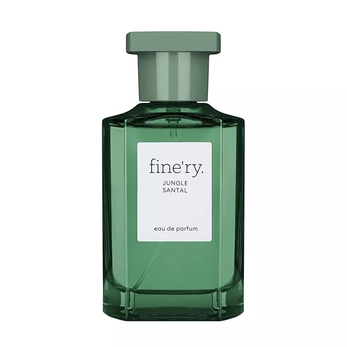 Fine'ry Woody Jungle Santal Perfume for Women & Men, Unisex Cologne - Earthy, Smoky, Leathery - Woody, Cardamom, Black Tea, Long Lasting Full Size Eau De Parfum Fragrance (60mL)