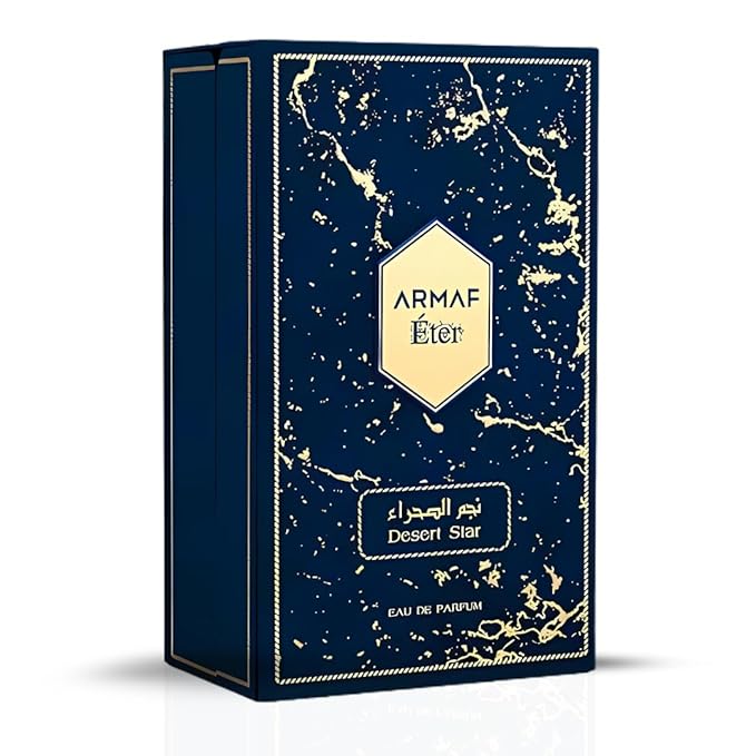 Desert Star Eau De Parfum Spray 100ML (3.4 OZ) Long Lasting Arabian Perfumes for Women & Men - Premium Fragrance with Citrus, Cashmere Wood & Spicy Pink Pepper Notes - Unisex Perfume