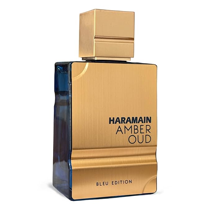 Al Haramain Amber Oud Blue Edition for Men Eau de Parfum Spray - Long Lasting Men's Cologne with Amber & Sandalwood, Arabian Perfume for Men 60ml (2.0 oz)