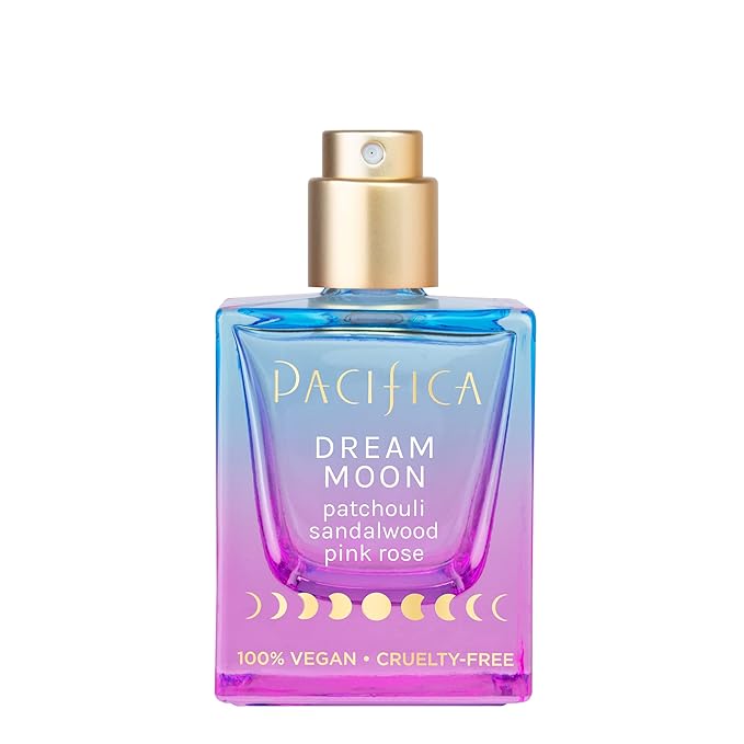 パシフィカ ドリーム ムーン ウィメンズ スプレー パフューム 1fl oz – 長持ちするフローラルウッディフレグランス – ローズ、パチョリ、サンダルウッド – 100%ヴィーガン、クルエルティフリー、フタル酸エステル不使用
