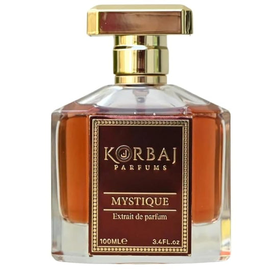 KORBAJ PARFUMS ミスティーク - アラビアンパフューム 男女兼用 EDP メンズコロン ローズマリー、ピンクペッパー、プチグレイン - ジャスミン、ネロリ、オリスルート、イランイラン - サンダルウッド、パチョリ 香水 100ml