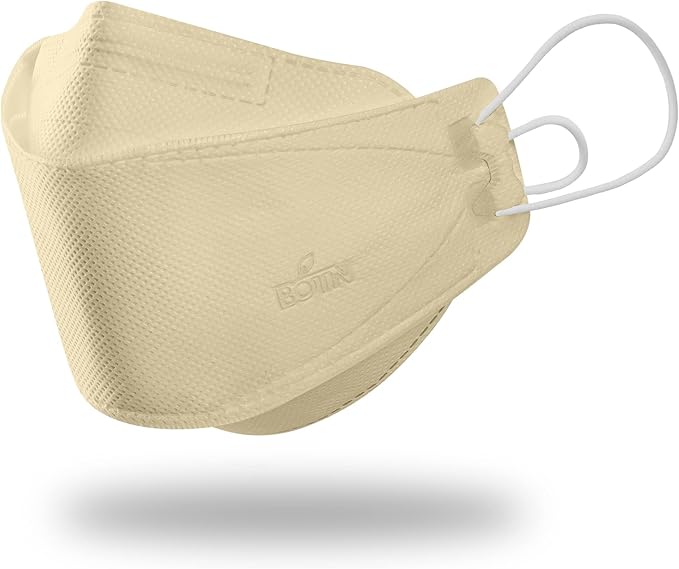 BOTN 10Pcs Large Adult Four colors, KF94 Protective Safety Face Mask, Adjustable Strap, Made in Korea(Pi,Be,Gr,Ye)