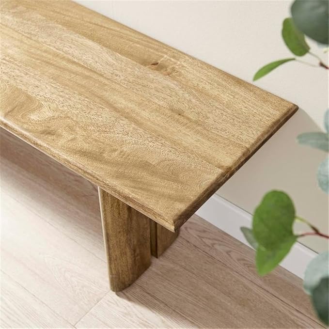 Modway EEI-6344-OAK Amistad 58" Wood Bench, Oak