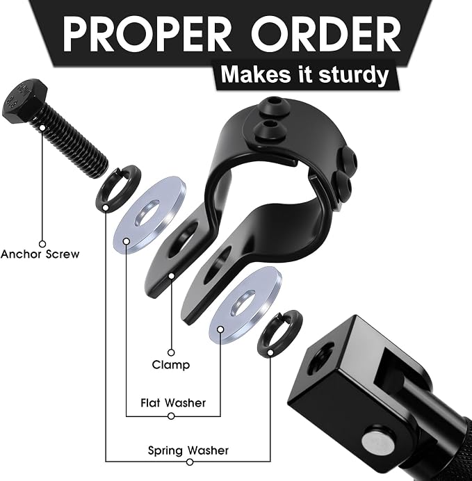 90 Degree Foldable Footpegs M8 Motorcycle Foot Pegs CNC Anti-Skid Footrest Passenger Pedal for Motorbike Mini Bike Dirt Pit Bike (Black)