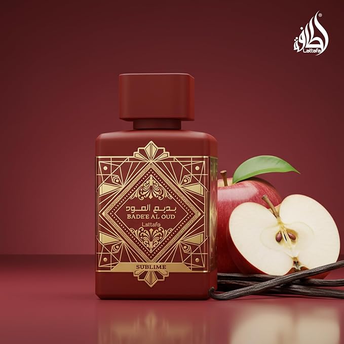 Lattafa Bade'e Al Oud Sublime - トロピカル、フルーティー、フレッシュ、バニラの香りのオードパルファム、ユニセックス向け、持続性の高いフレグランス、3.40オンス / 100 ml