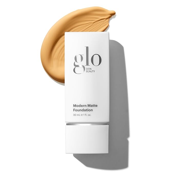 グロー スキン ビューティー モダン マット ファンデーション、6W (30 mL) - オイルフリー、重ね塗り可能なミディアム～フルカバー、サリチル酸とナイアシンアミド配合