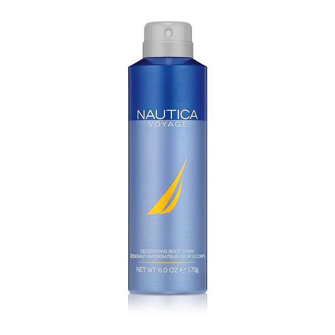 ノーティカ ボヤージュ デオボディスプレー 177ml (1個パック)、香調：アップル、シダーウッド、ミモザ、メンズフレグランス、長時間持続、デイリーフレグランス