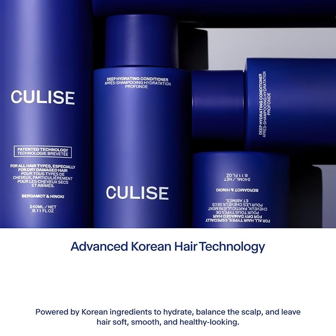Korean Deep Hydrating Hair Shampoo for Dry, Damaged Color Treated - Instantly Moisturizes, Hydrates - Rice Water, Probiotics, Hyaluronic Acid, Argan Oil, Caffeine, Sulfate Free - 12-Week Supply