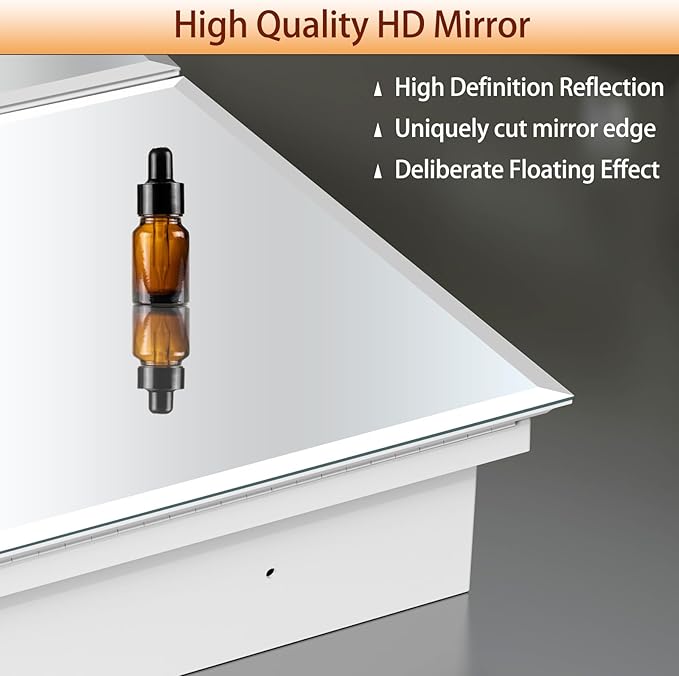Medicine Cabinet with Mirror, 32x26 Inch Bathroom Mirrored Cabinet with Double Doors, Extra Storage Space, Bevel Mirror Wall Cabinet, Recessed or Surface Mount