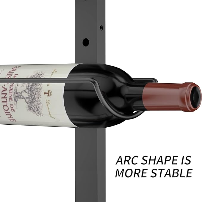Sonyabecca Wall Wine Rack for 12 Wine Bottles,DIY Detachable Wine Storage Organizer, Wall Mount Wine Bottle Display Holder Used As One or Four, for Kitchen,Pantry,Wine Cellar,Housewarming Gift