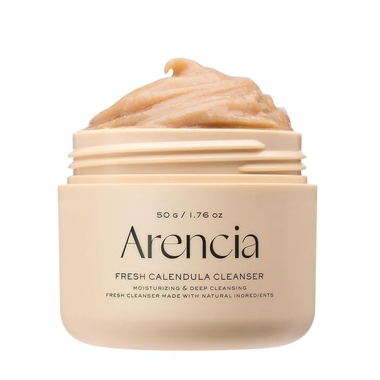 ARENCIA Calendula Rice Mochi Fresh Cleanser - Moisturizing & Deep-Cleansing (1.76oz)
