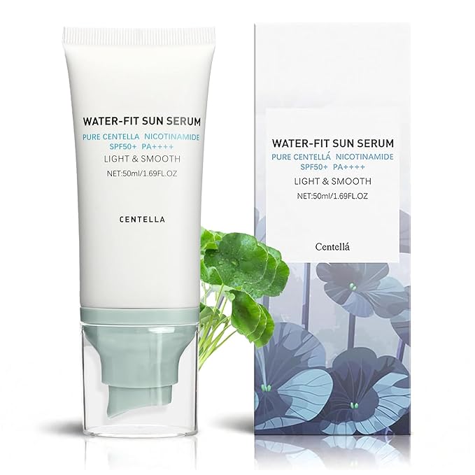 Korean Centella Sunscreen SPF 50+ Broad Spectrum, No White Cast Mineral Formula, Lightweight Daily Face Sunscreen for Sensitive Skin 1.7 oz