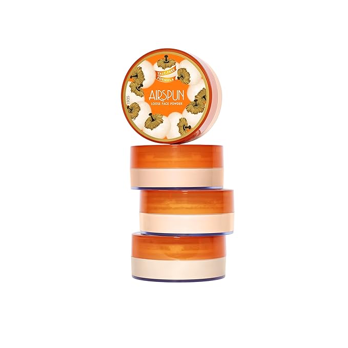 Airspun Loose Setting Powder, Talc-Free, Pore Minimizer, Oil Absorbing Face Powder - Honey Beige
