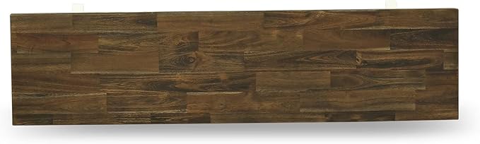 East West Furniture VB076 V-Style Modern Dining Table Bench with Wood Seat, 60x15x18 Inch, Multi-Color