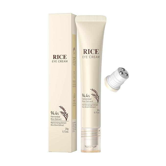 Rice Eye Cream, Multi-Effect Correxion Eye Cream with 94.4% Fermented Rice Extract, Deep Hydration Improve Dark Circles Eye Bags Under Eye Cream for Fine Wrinkles and Puffiness Treatment