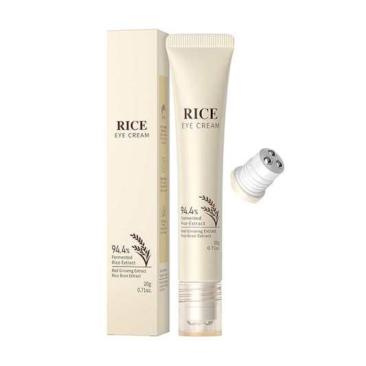 Rice Eye Cream, Multi-Effect Correxion Eye Cream with 94.4% Fermented Rice Extract, Deep Hydration Improve Dark Circles Eye Bags Under Eye Cream for Fine Wrinkles and Puffiness Treatment