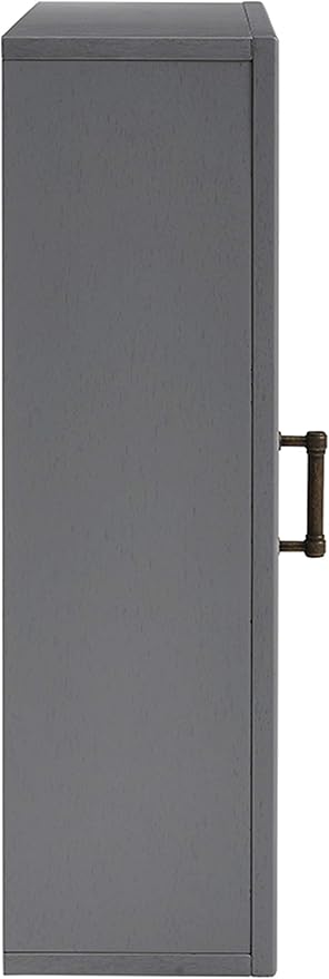 Crosley Furniture Tara Wall Mounted Bathroom Mirror and Medicine Cabinet, Vintage Gray