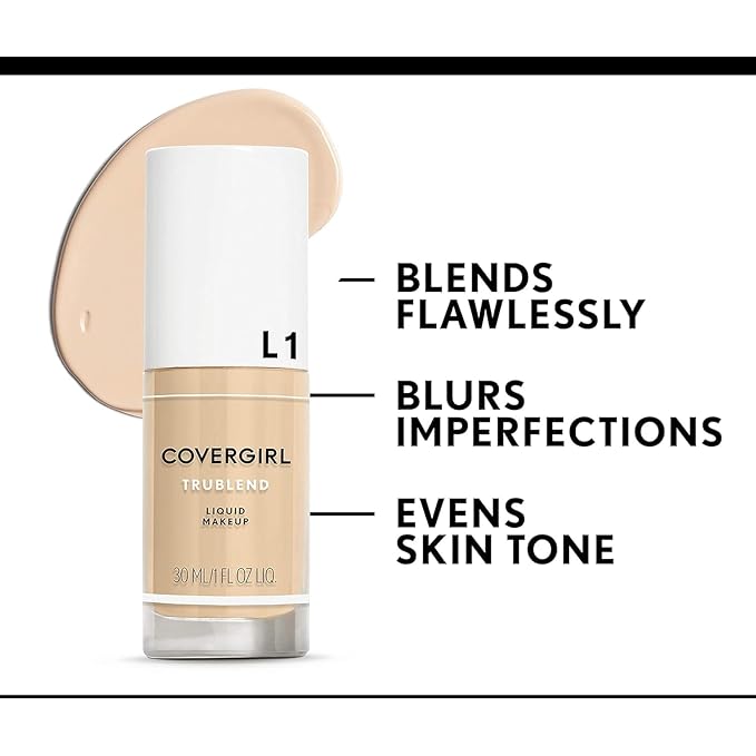 Covergirl Trublend Liquid Foundation, M3 Golden Beige, 1 Fl Oz (Packaging May Vary)