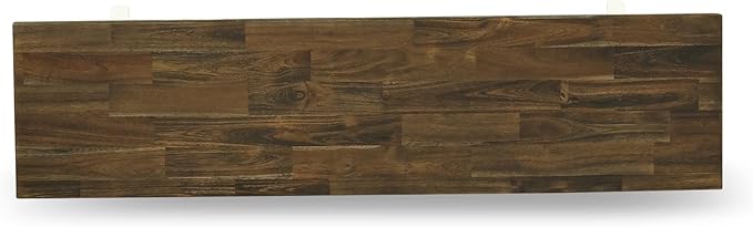 East West Furniture XB076 X-Style Mid Century Modern Dining Bench with Solid Wood Seat, 60x15x18 Inch, Multi-Color