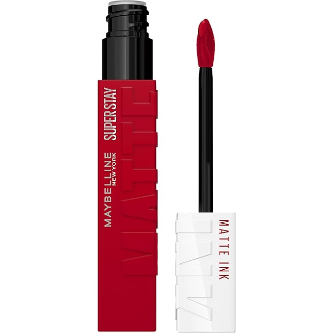 Maybelline Super Stay Matte Ink Liquid Lipstick Makeup, Long Lasting High Impact Color, Up to 16H Wear, Pioneer, Blue Red, 1 Count, Packaging May Vary | Long lasting, High pigmentation