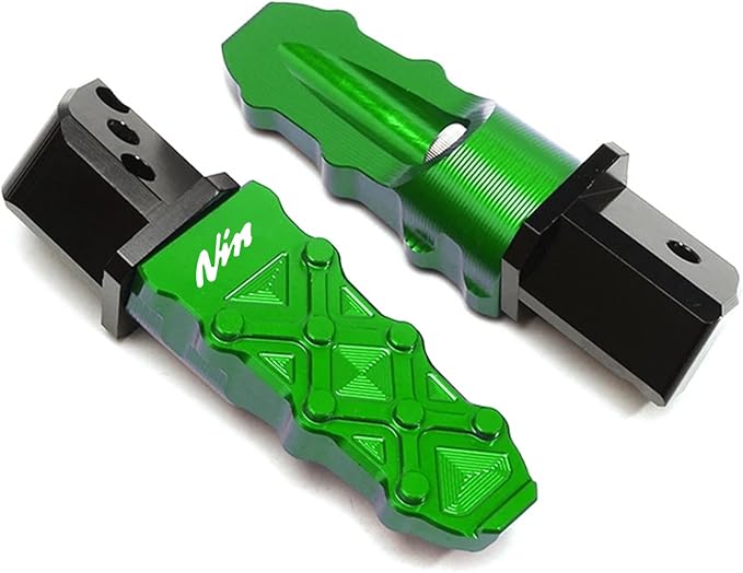 Compatible With 2025 Ninja 500 SE Ninja 650 400 1100SX 1000 SX 2017-2025 2026 ZX4RR ZX4R ZX6R ZX10R ZH2 CNC Motorcycle Passenger Footrests Folding Rear Foot Rest Pedal Foot Pegs (Black)