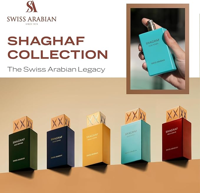 Swiss Arabian Shaghaf Oud Tonka - Vanilla Perfume with Warm Amber Fragrance - Earthy and Woody Allure - Enchanting Fusion of Arabic Perfume - 2.5 oz