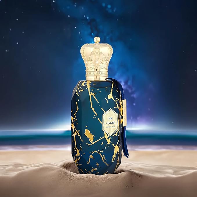 Desert Star Eau De Parfum Spray 100ML (3.4 OZ) Long Lasting Arabian Perfumes for Women & Men - Premium Fragrance with Citrus, Cashmere Wood & Spicy Pink Pepper Notes - Unisex Perfume