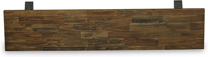East West Furniture VB677 V-Style Modern Dining Table Bench with Wood Seat, 72x15x18 Inch, Multi-Color
