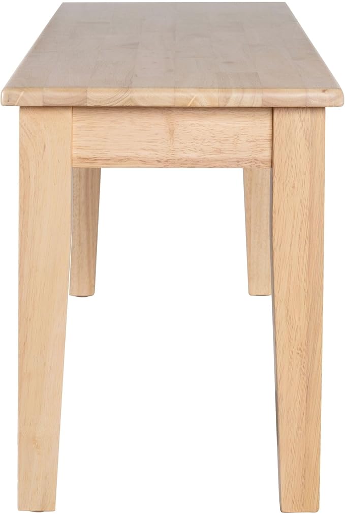 Boraam Shaker Backless Wood Bench - Blonde Oak