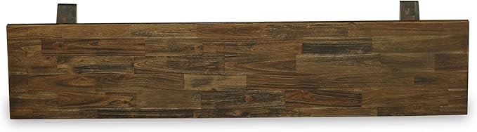 East West Furniture XB777 X-Style Modern Dining Room Bench with Wooden Seat, 72x15x18 Inch, Multi-Color