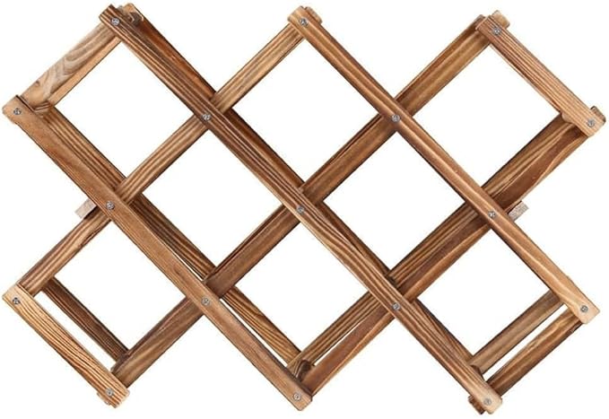 Freestanding Stackable Wine Rack Organizer for Countertop and Cabinets with Foldable Design and Scratch-Resistant Protector