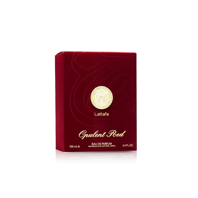 Lattafa Perfumes Opulent Red for Unisex Eau de Parfum Spray, 3.4 Ounce (137662)