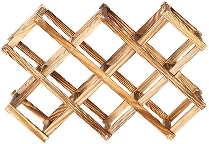 Freestanding Stackable Wine Rack Organizer for Countertop and Cabinets with Foldable Design and Scratch-Resistant Protector